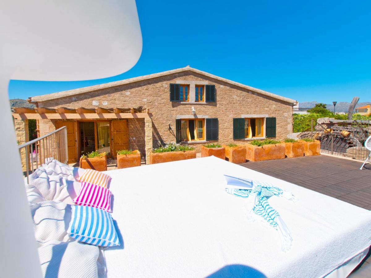 Villa Barcares Petit, Piscina, Jardines Junto A Playa En Alcudia Buitenkant foto